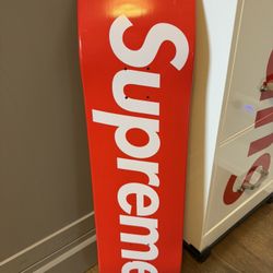 SUPREME UNCUT BOX LOGO SKATEBOARD DECK (RED)