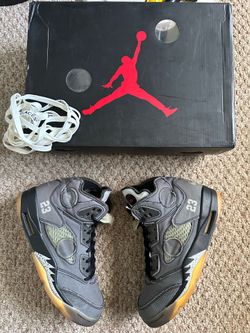 (Worn 3x) ❤️‍🔥 Nike Jordan 5 Og Off White “Muslin” size 8.5 ❤️‍🔥