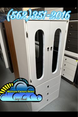 White tall closet with mirror new ropero armoire Nuevo armoire