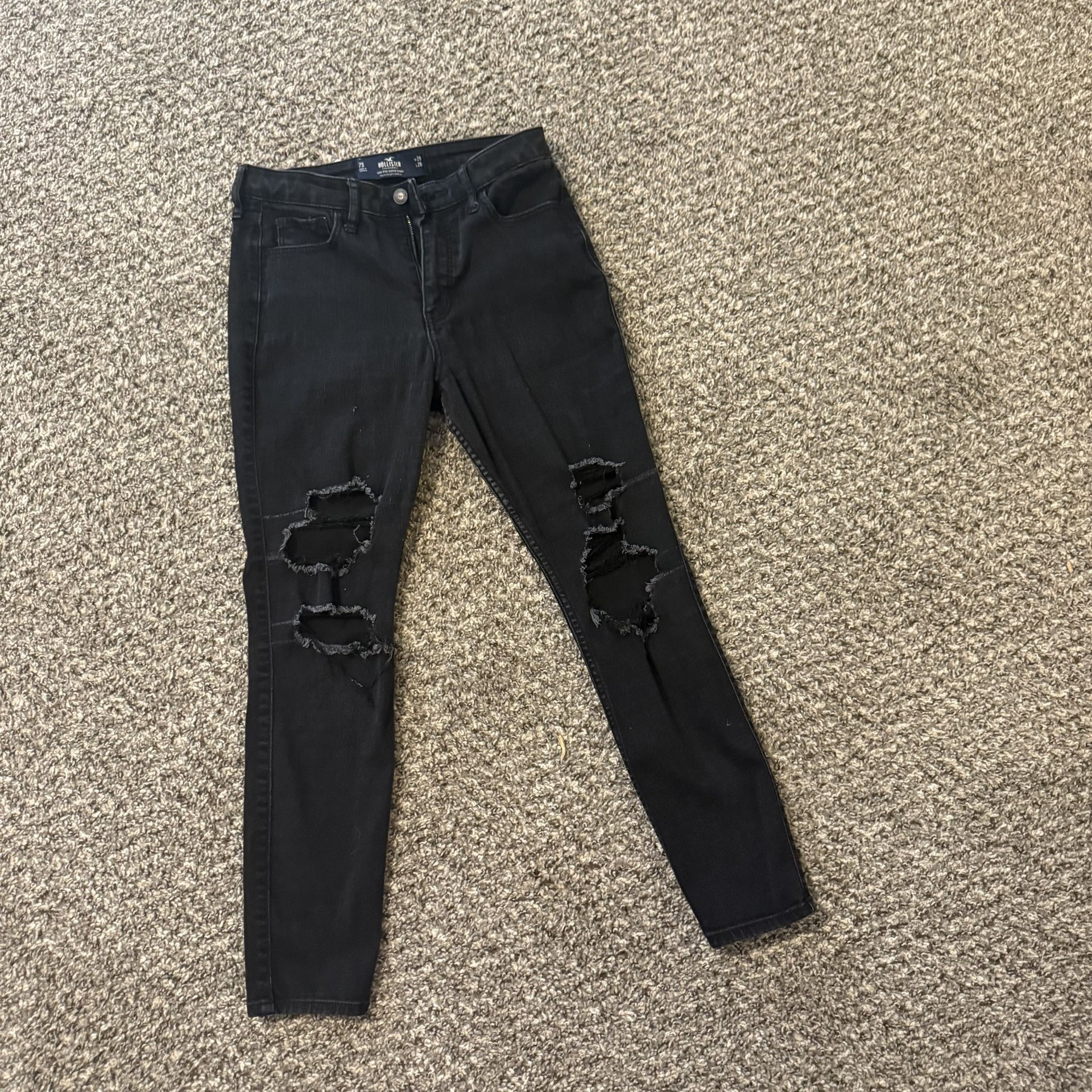 Hollister Size 7 S Black Jeans