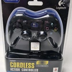Logitech PS2 Wireless Cordless Action Controller Black Playstation 2 NEW/Sealed