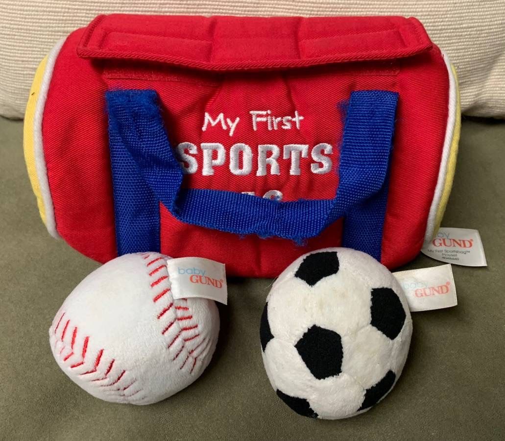 ⚾️⚽️ Kids ”My First Sports Bag”, Velcro, Baseball, Soccer Ball (new)