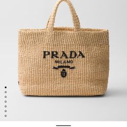 Prada Crochet Tote Bag Beach/Travel/Pool