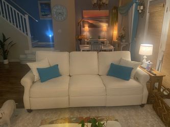 RECLINING SOFA LIKE NEW