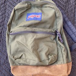 Jansport Backpack Nylon & Suede