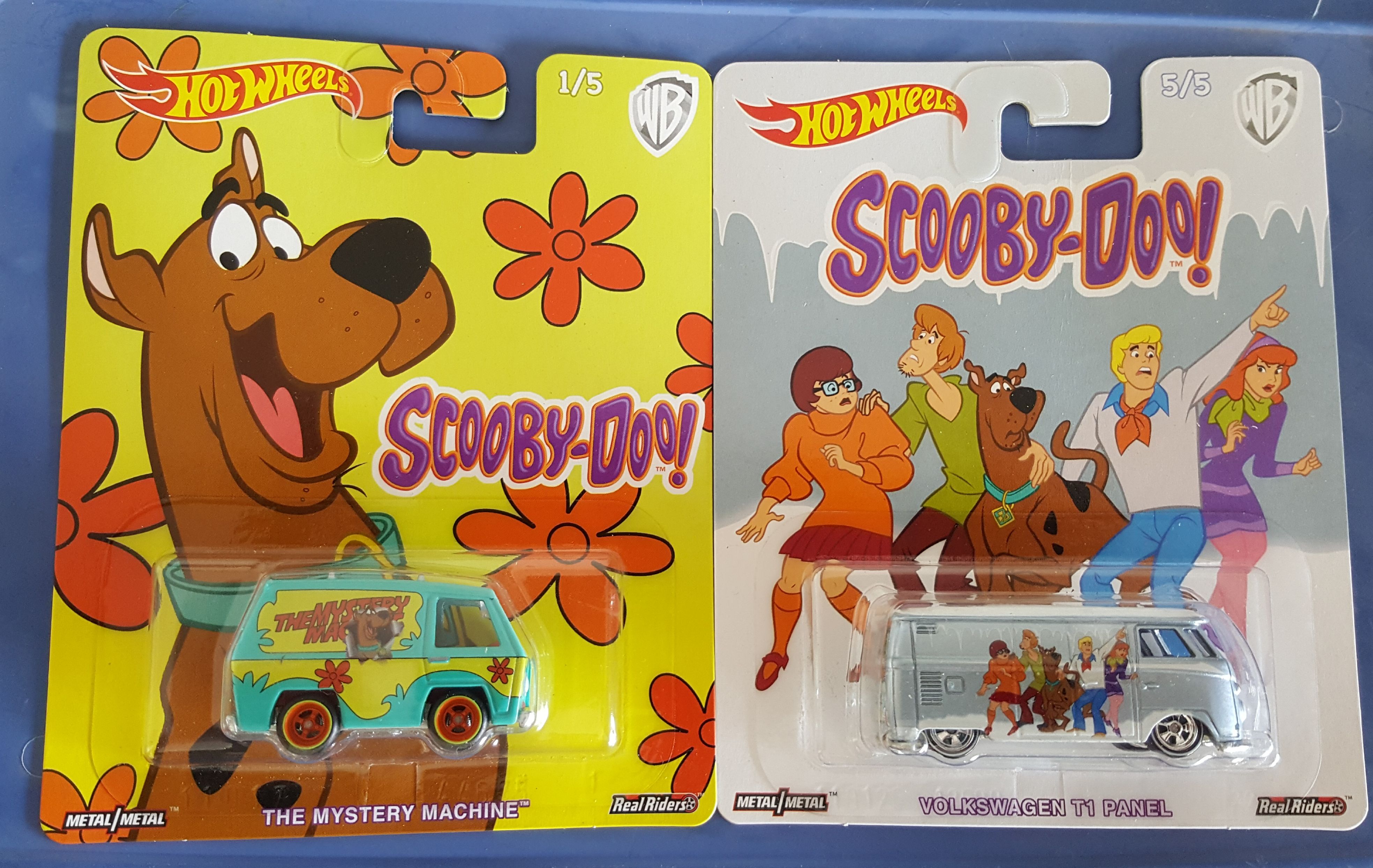 Hot Wheels Scooby Doo Mystery Machine & T1 VW Samba Panel Bus Pop Culture