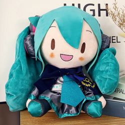 Hatsune Miku Doll Anime Pillow Stuffed Toy Girl Super Cute Plush Cartoon Doll Plush Stuffed Stuffed Pillow Stuffed Pillow Gift Collection Decoration K