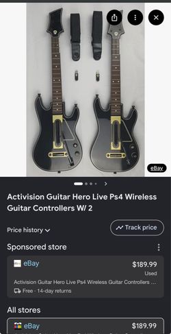 Activision Guitar Hero dualing wireless guitars 2 brand new open box never used