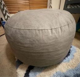 CordaRoy’s Bean Bag Chair - Queen Sized - Gray Chenille