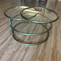 Swivel Glass Coffee Table