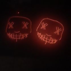 Halloween  Purge Mask 3 Different Light Modes