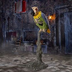 5FT Rotting Animated LED Parrot Animatronic - Halloween -New (un-open box)