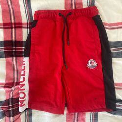 Red Moncler Shorts