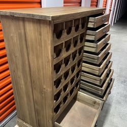 Rustic Solid Wood 🪵 Cabinet 