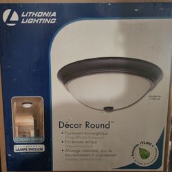 Lithonia Lighting Decir Round Light Fixture Bronze