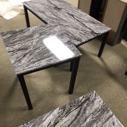 Three Piece Coffee And End Tables 