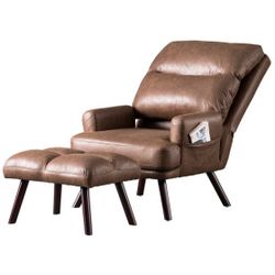 Reclining Chair W Matching Ottoman