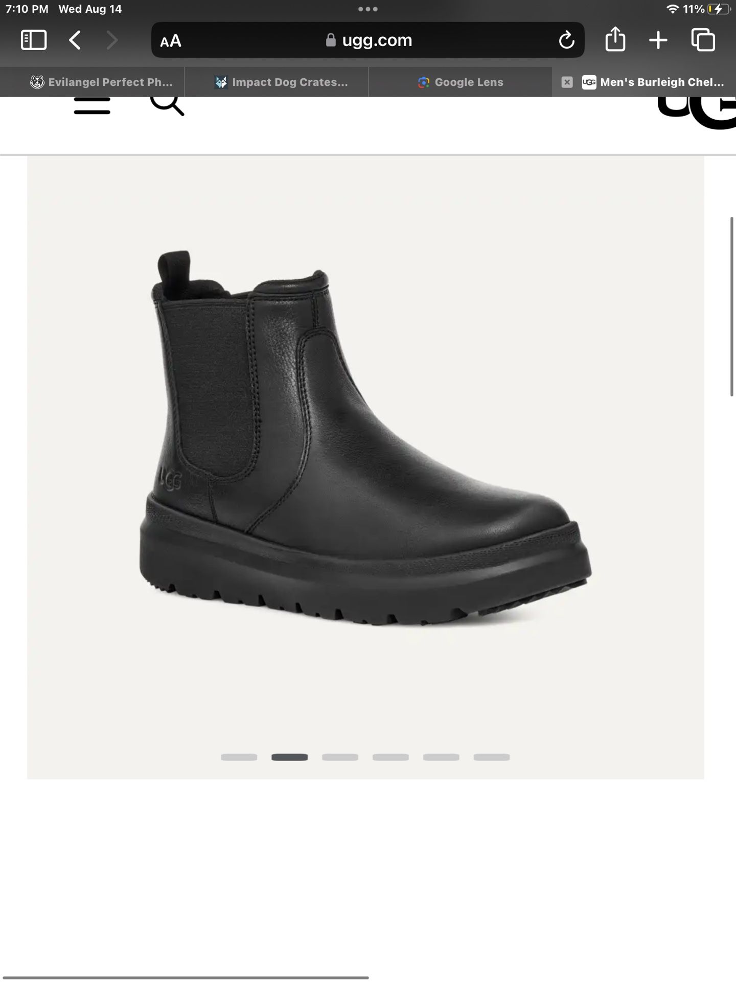 UGG Black Men\'s Burleigh Chelsea Boot Men main image 3
