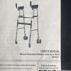 Standard Walker- Folding, Adjustable