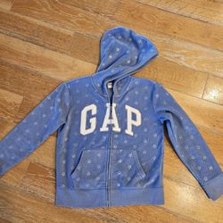 Gap Hoodie, Blue With White Stars, The Word GAP Sparkles 