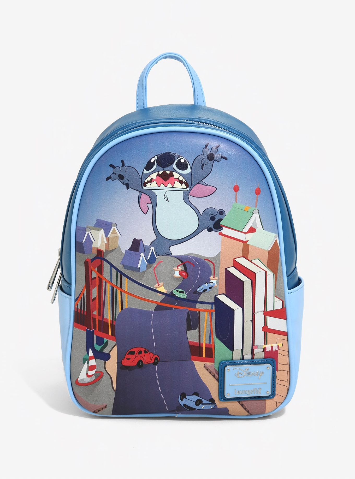 DISNEY LOUNGEFLY LILO & STITCH BADNESS LEVEL MINI BACKPACK