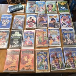 Vintage Disney VHS Tapes - Lot of 22 in Clamshells - Some RARE!