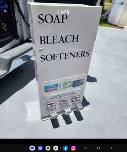 VEND RITE 394 3 COLUMN SOAP VENDOR USED NO KEYS