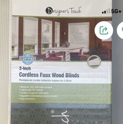 Faux Wood 2 Inch Cordless Blind 75.00 Each