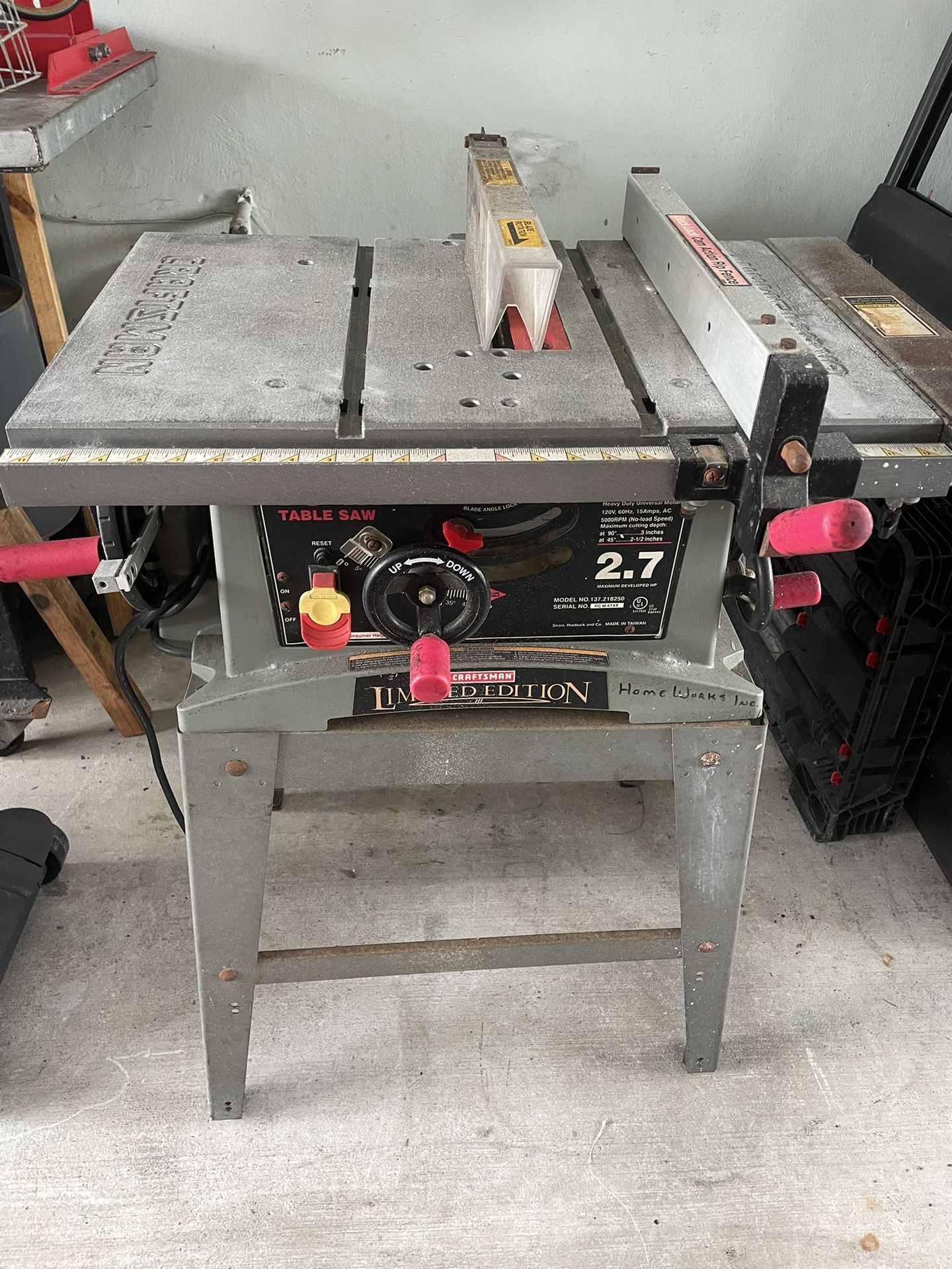 Craftsman Table Saw