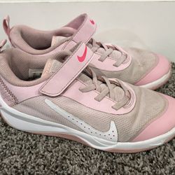 Nike Light Pink No Tie Velcro Shoes  Big Kids Size 2Y
