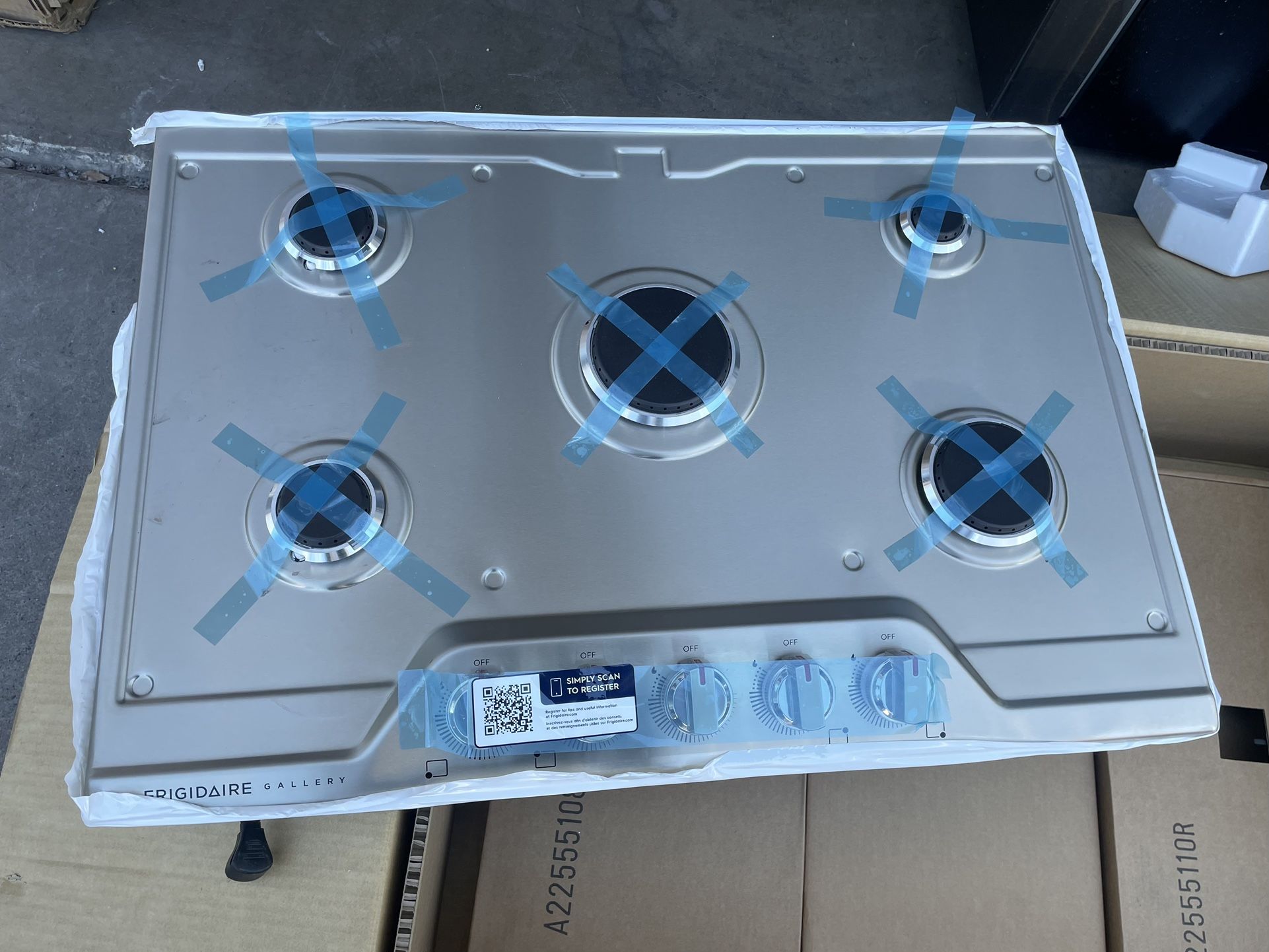 Cooktop 30” wide NEW Gas Stainless 120 Day Warranty 