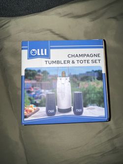 Olli Champagne Tumbler & Tote Set