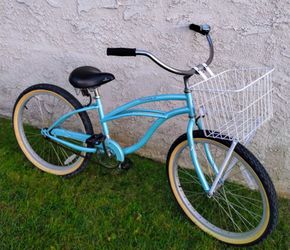 Women's Firmstrong 24" Beach Cruiser bike bicicleta basket