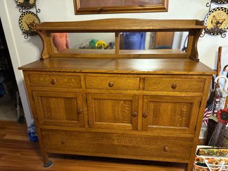 Simply Amish Solid Oak Sideboard Buffet