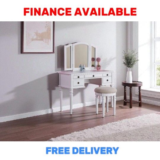 🔥VANITY+ MIRROR DEAL! / ¡OFERTA DE VANITY 🛋️ ONLY / SOLO $249‼️ (Regular $399)LAST ONE 🚚 FREE DELIVERY / ENTREGA GRATIS 🆔 ITEM# P F4074