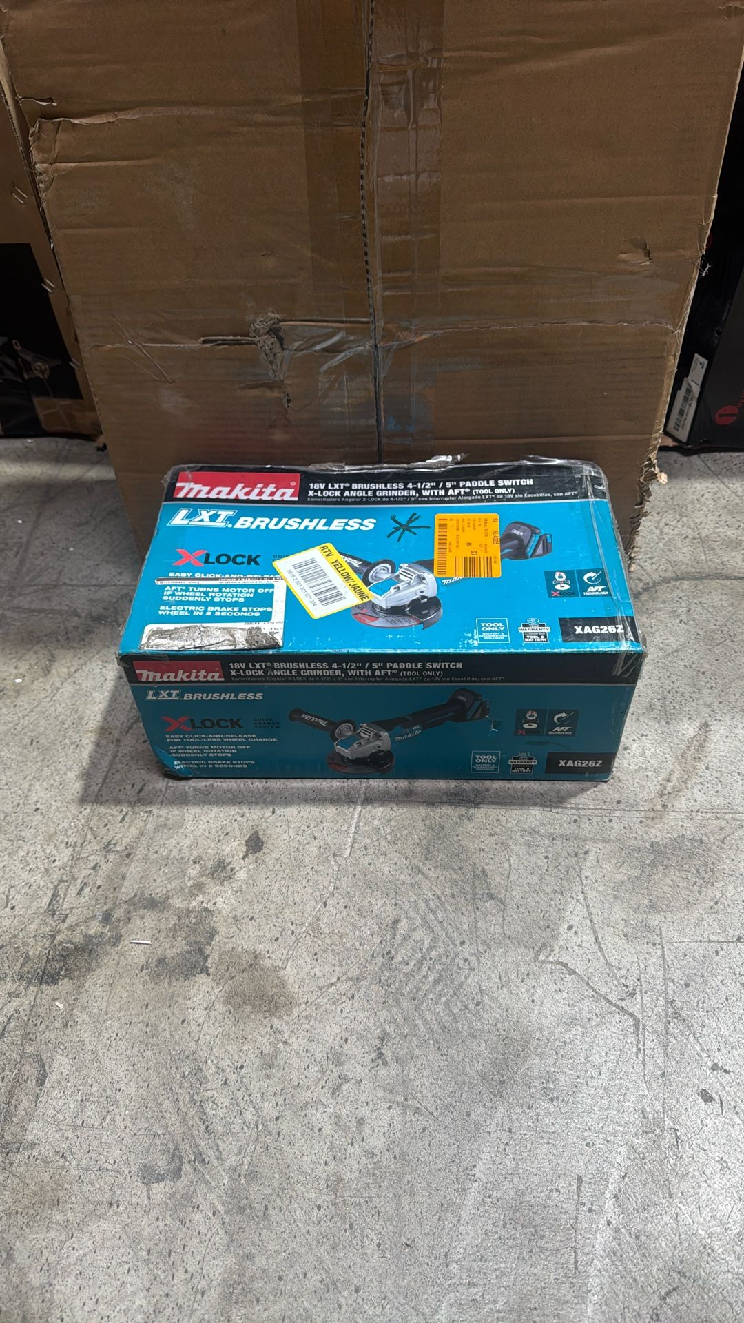 18V LXT Lithium-Ion Brushless Cordless 4-1/ 2 in. /5 in. X-LOCK Angle Grinder with AFT, Tool Only