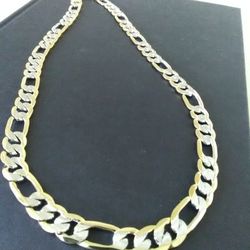 Gold 18k Plated Figaro Necklace Chain
