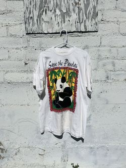 Vintage 90’s San Diego Zoo Ecologically Aware Save The Pandas Single Stitch Shirt size XL