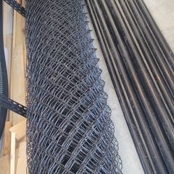 Evebilt Black Galvanic Steel Chain Link Fence And Post - $300