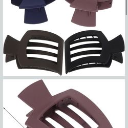 SAFIGLE 4pcs Matte Claw Hair Clips 