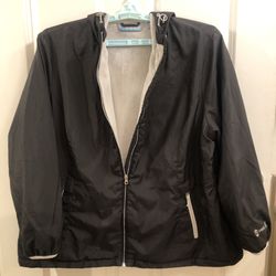 Free Country hooded jacket with pockets and fuzzy lining. Plus size 2x. Tv