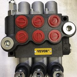 NEW! VEVOR 3 Spool Hydraulic Control Valve 11GPM Hydraulic Directional Control Valve Double Acting