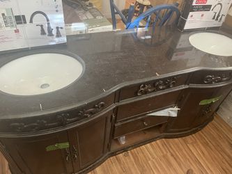 Marble Top Bathroom Vanity 