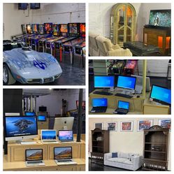 Laptops, Computers, Furniture, Pinball Machines, TVs