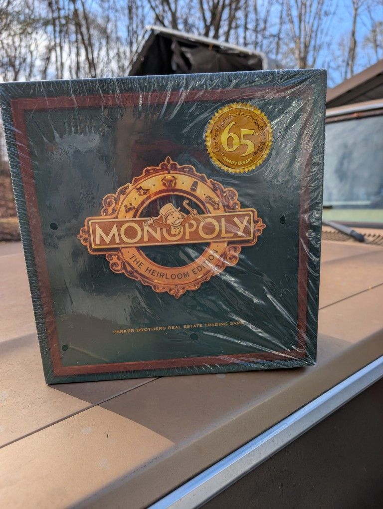 65th Anniversary Monopoly Hair Loomed Edition Unopened Monopoly Game