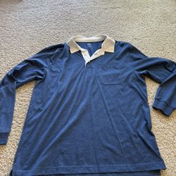 GAP Blue And White Dress Shirt L