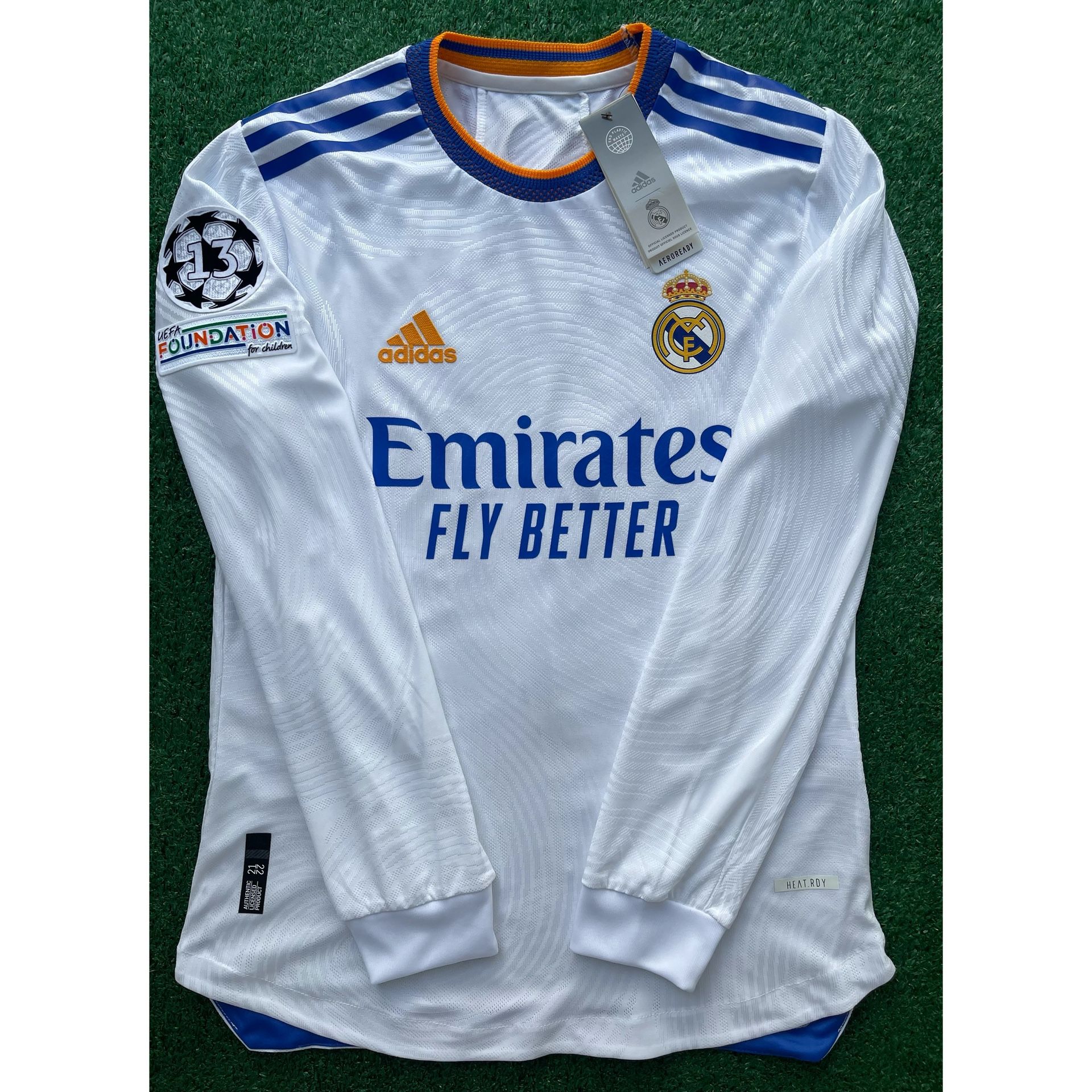 2021/22 Real Madrid long sleeve soccer jersey player version