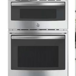 GE Stainless Steel Wall Oven+Speed Oven Microwave