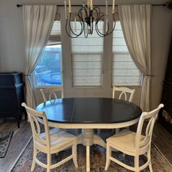 Crate and Barrel White Dining Table