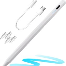 Stylus Pen for iPad W/Palm Rejection Tilt Sensitivity,Fast Charge MEEAJA Active Apple Pencil iPad Stylus Compatible W/iPad 6/7/8/9/10,iPad Pro12.9&11"